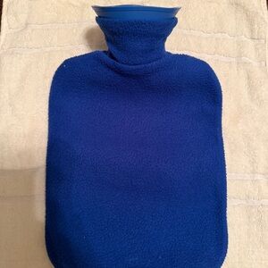 Fashy Made In Germany Blue Fleece Hot Water Bottle